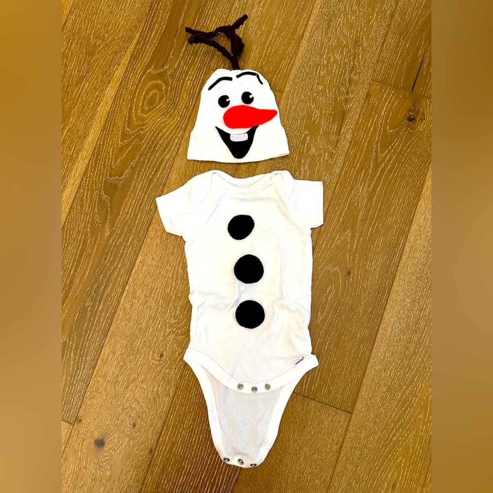 Handmade Olaf costume size 3-6 months